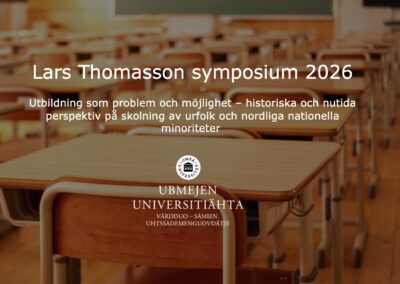 Lars Thomasson symposium 2026 – Utbildning som problem och möjlighet3 mar kl 13.00-15.30